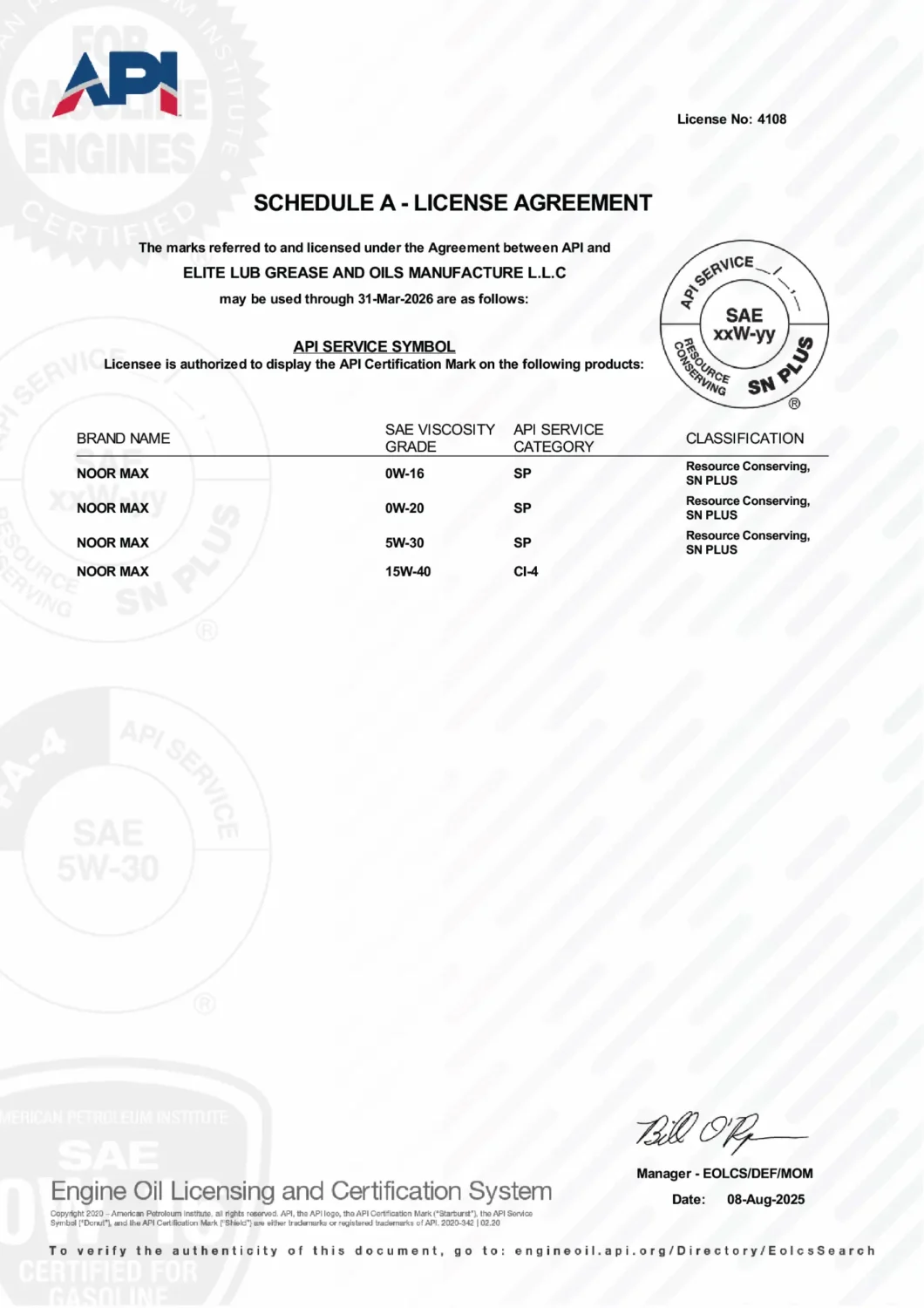 SCHEDULE A - LICENSE AGREEMENT